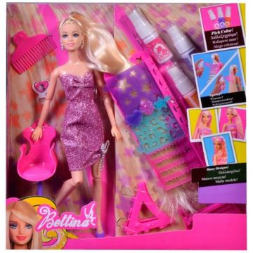 Papusa Bettina cu accesorii de par incluse