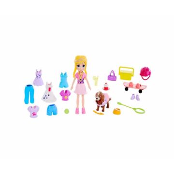 Papusa Polly Pocket cu haine si accesorii incluse