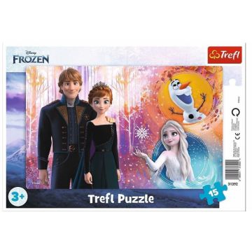 Puzzle carton tip plansa,15 piese,Frozen,+3 ani