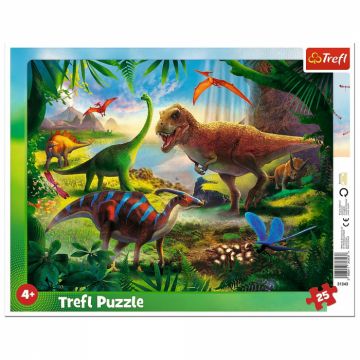 Puzzle carton tip plansa Dinozaur,25 piese,+4 ani