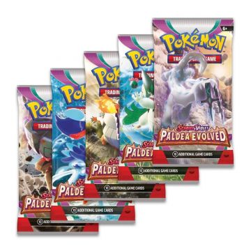 Set 10 cartonase de joc, Pokemon, Scarlet si Violet Paldea Evolved