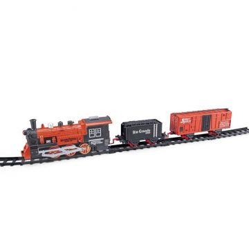 Set de joaca Locomotiva cu vagon si sine