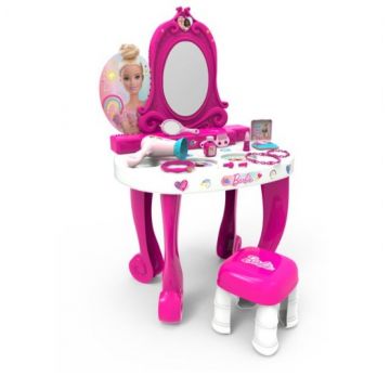 Set de joaca Masuta machiaj Barbie cu scaun si accesorii infrumusetare