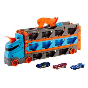 Trailer transportator cu 3 masinute Speedy Hauler, Hot Wheels