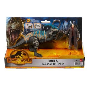 Jurassic World Dominion Set Owen si Parasaurolophus