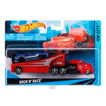 Set Camion si Masina Sport Hot Wheels Rock N Race