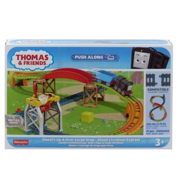 Thomas - Set de Joaca cu Locomotiva Push Along Diesel si Accesorii