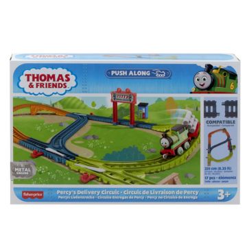 Thomas - Set de Joaca cu Locomotiva Push Along Percy si Accesorii