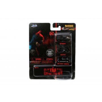 Jada Set 3 Vehicule Nano Batman 4cm