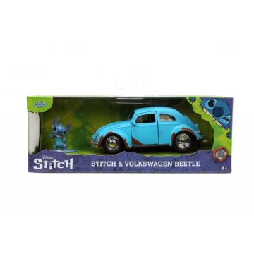 Jada Set Masinuta Metalica VW Beetle Figurina Stitch