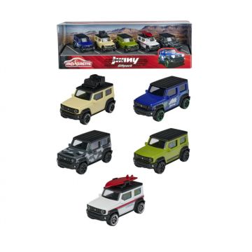 Majorette Set 5 Masini din Metal Suzuki Jimny 7.5cm