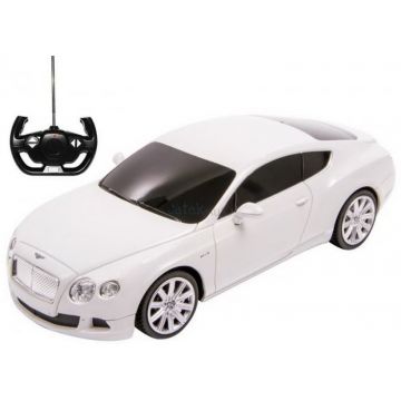 Masina cu Telecomanda Bentley Continental GT Alb, Scara 1:24