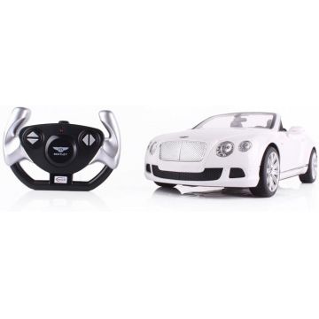 Masina cu Telecomanda Bentley Continental GT Alb, Scara 1:12