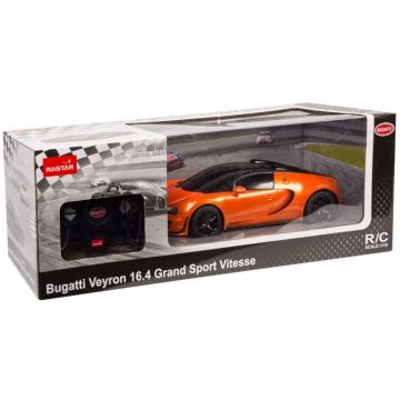 Masina cu Telecomanda Bugatti Grand Sport Vitesse Portocalie, Scara 1:18