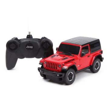 Masina cu Telecomanda Jeep Wrangler JL Rosu, Scara 1:24