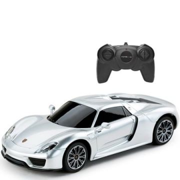 Masina cu Telecomanda Porsche 918 Spyder Argintiu, Scara 1:24