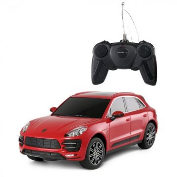 Masina cu Telecomanda Porsche Macan Turbo Rosu, Scara 1:24