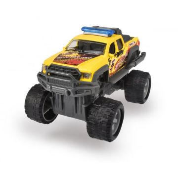 Masina de Teren Galbena Metal Rally Monster 15cm