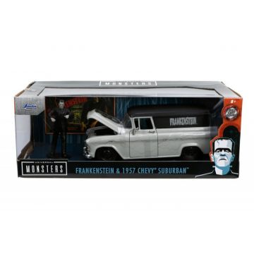 Set Masinuta 1957 Chevy Suburban si Figurina Frankenstein