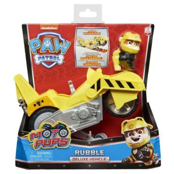 Moto Pups Rubble si Motocicleta Deluxe Patrula Catelusilor