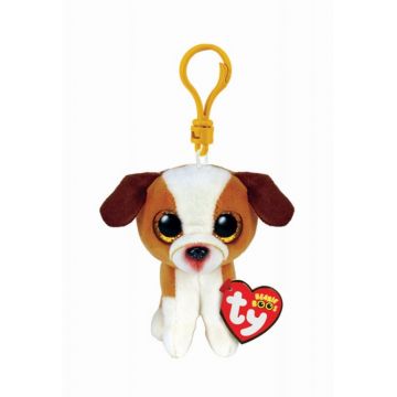Plus Breloc Ty 8.5cm Boos Hugo Caine Maro si Alb