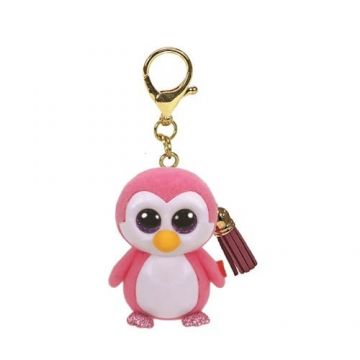 Plus Breloc Ty 8.5cm Mini Boos Glider Pinguin Roz