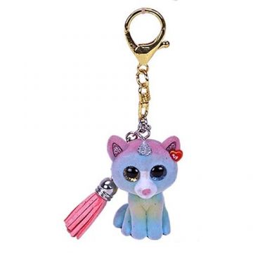 Plus Breloc Ty 8.5cm Mini Boos Heather Pisicuta cu Corn