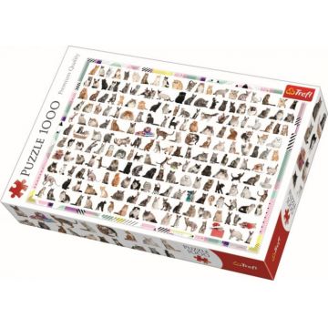 Puzzle Trefl 1000 Pisici - 208 la Numar