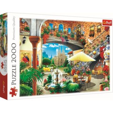 Puzzle Trefl 2000 Vedere din Barcelona
