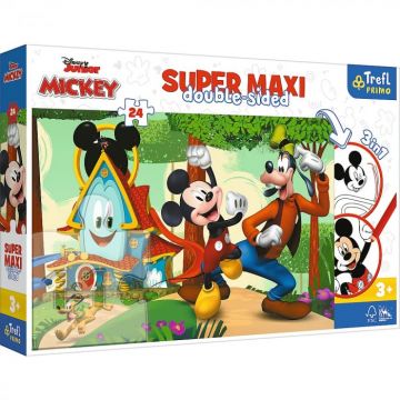 Puzzle Trefl Primo 24 Super Maxi Disney Mickey si Prietenii