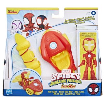 Spidey Set Masinuta, Figurina si Accesoriu Iron Man