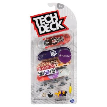 Tech deck pachet 4 piese fingerboard habitat 9.6cm