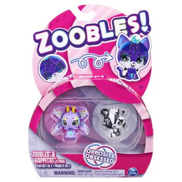 Zoobles Set Transformare Fluturas si Vulpita