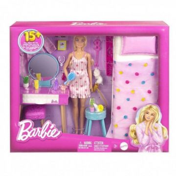 Barbie Set Papusa Barbie Si Dormitorul Lui Barbie