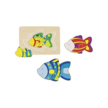 Goki - Puzzle stratificat Pestisori colorati