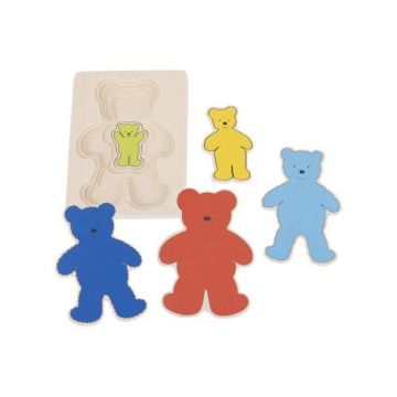 Goki - Puzzle stratificat Ursuleti colorati