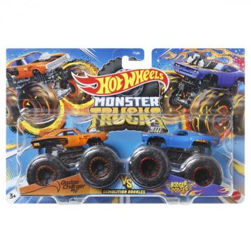 Hot Wheels Monster Truck Set 2 Masini Scara 1 La 64 Dodger Charger Si Rodger Dodger