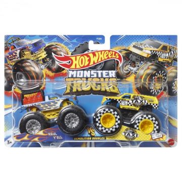 Hot Wheels Monster Truck Set 2 Masini Scara 1 La 64 Haul Yall Si Taxi