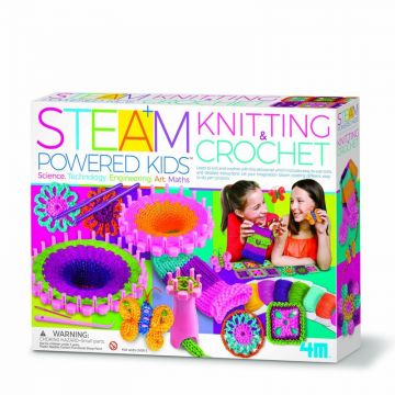 Kit stiintific - Tricotat si Crosetat, STEAM Kids