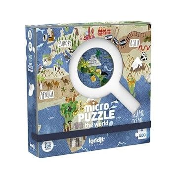 Micro puzzle Londji-600 piese, continente