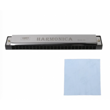 Muzicuta Harmonica cu 24 gauri, din metal