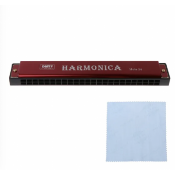 Muzicuta Harmonica cu 24 tonuri, din metal