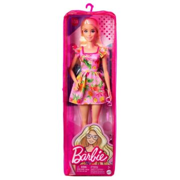 Papusa barbie fashionista blonda cu ochelari