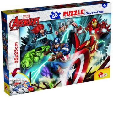 Puzzle de colorat - avengers (48 de piese)