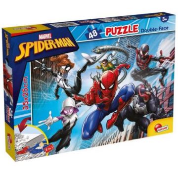 Puzzle de colorat - spiderman (48 de piese)