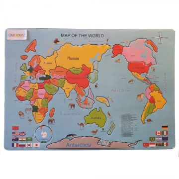 Puzzle magnetic Harta Lumii