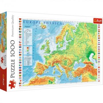 Puzzle Trefl 1000 Harta Fizica a Europei