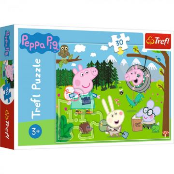 Puzzle Trefl 30 Peppa Pig in Drumetie