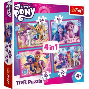 Puzzle Trefl 4 in 1 My Little Pony - Poneii Colorati