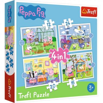 Puzzle Trefl 4 in 1 Peppa Pig